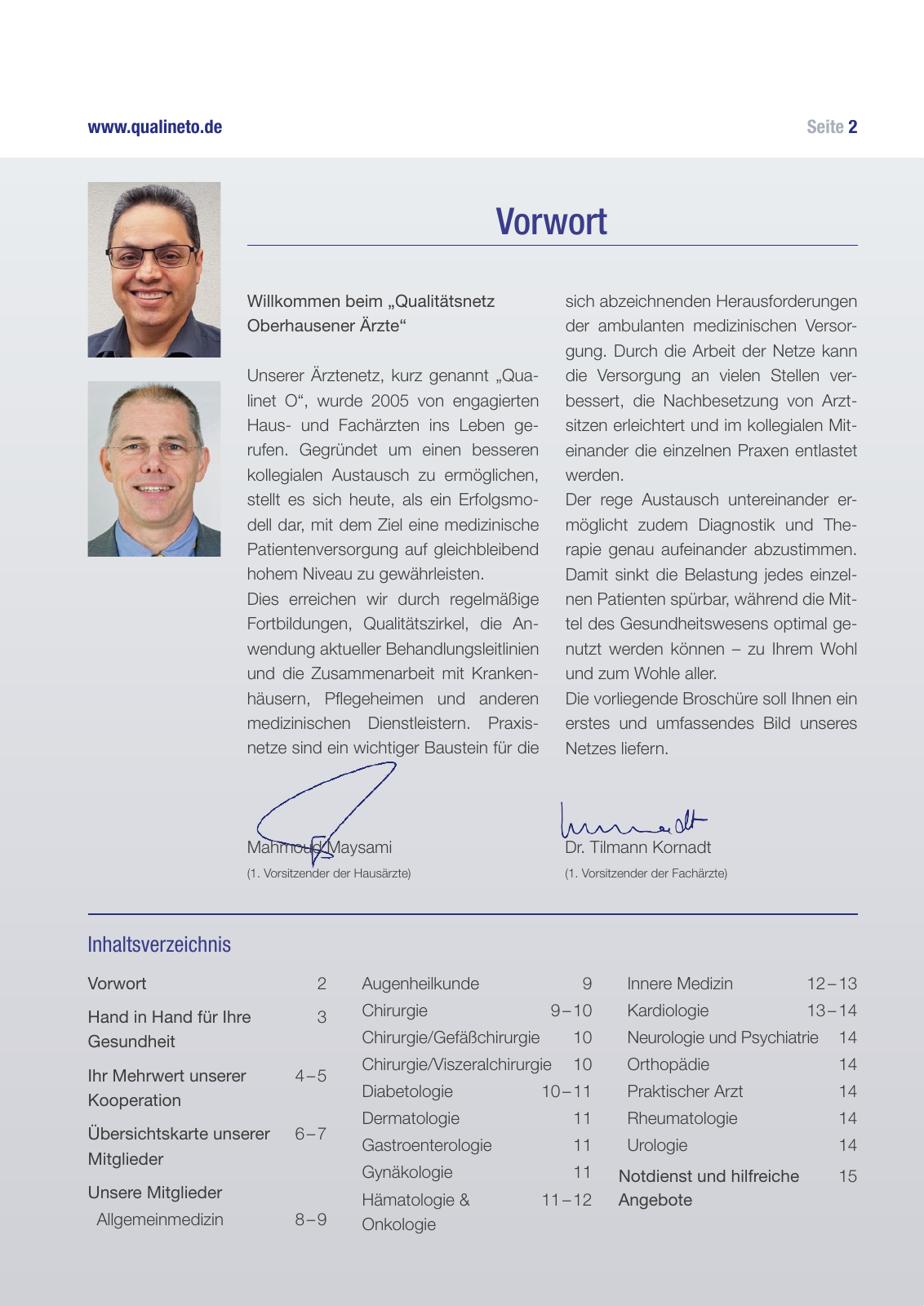 Vorschau Quali-Net O. - Qualitätsnetz Oberhausener Ärzte e.V. Seite 2